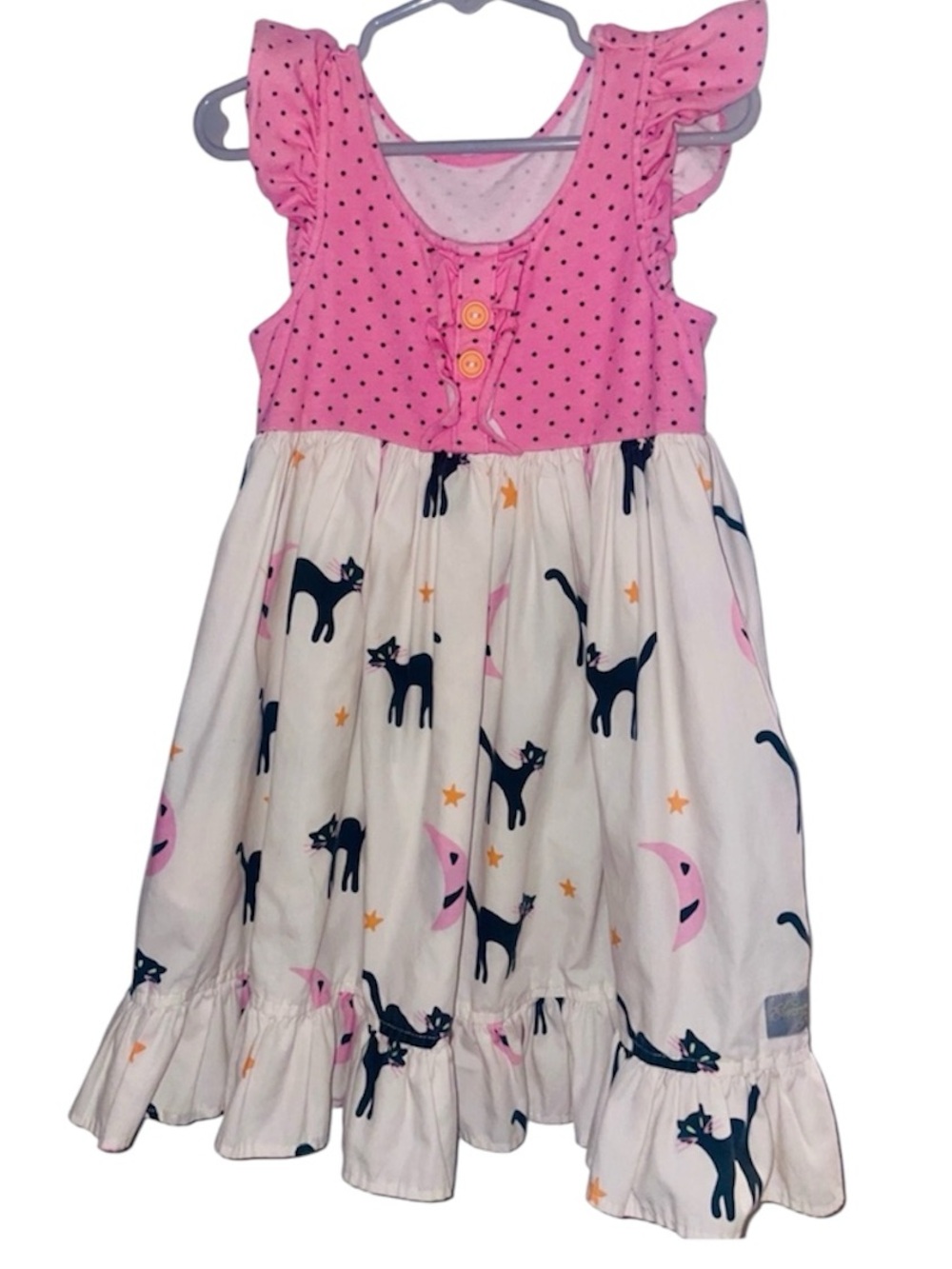 Eleanor Rose Dress Flutter Sleeve Halloween Girls Size 5